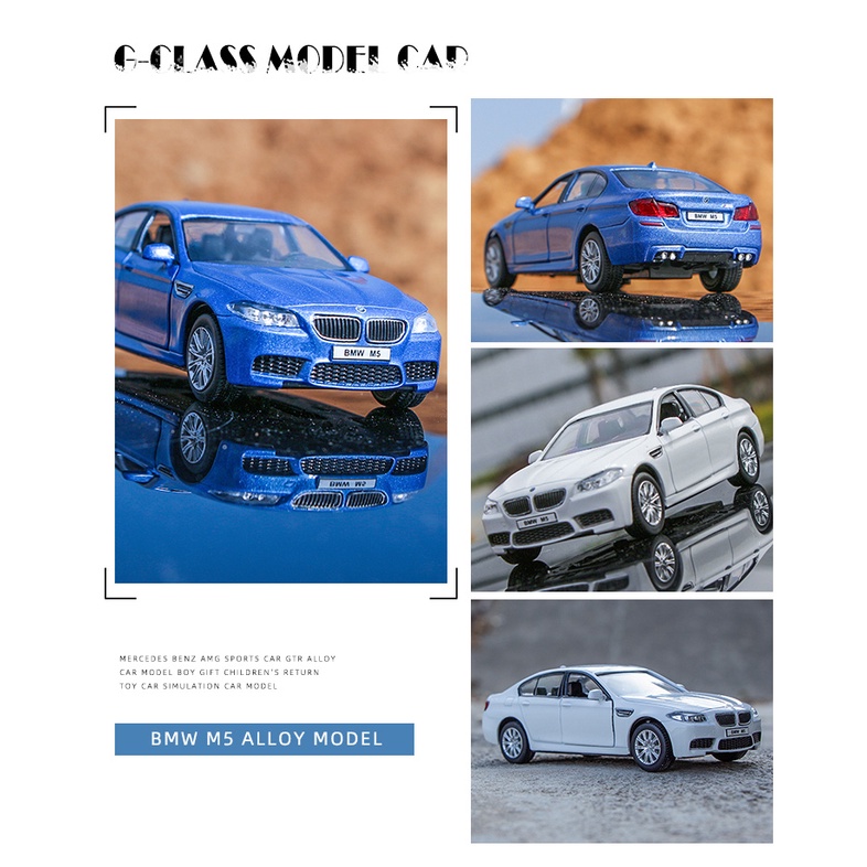 Mô Hình Xe Hơi Thể Thao BMW M4 M5 M550i Tỉ Lệ 1:36 Bằng Hợp Kim