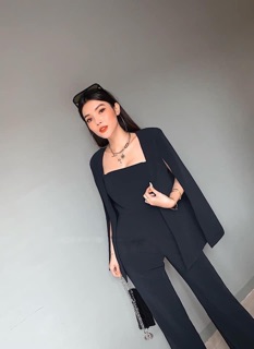 set jum + khoác vest