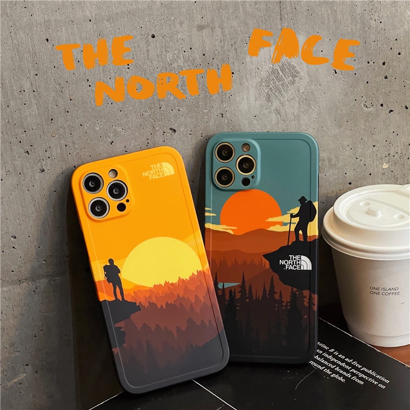 Hoạt Hình Ốp Điện Thoại Mềm Hình Hoàng Hôn Trên Núi Cho iphone15 15pro 15promax 14promax 14 14pro 13 13pro 13promax 12 12pro 12pm 11