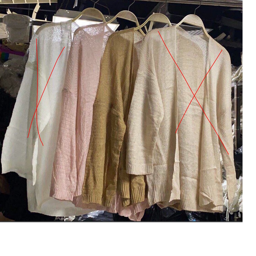 (hàng sẵn + ảnh thật) Áo khoác Cardigan len lưới mỏng nhẹ nhàng ANN48 - 4 màu