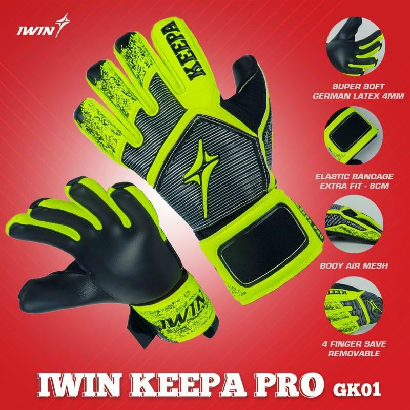 Găng tay thủ môn cao cấp Iwin keepa pro