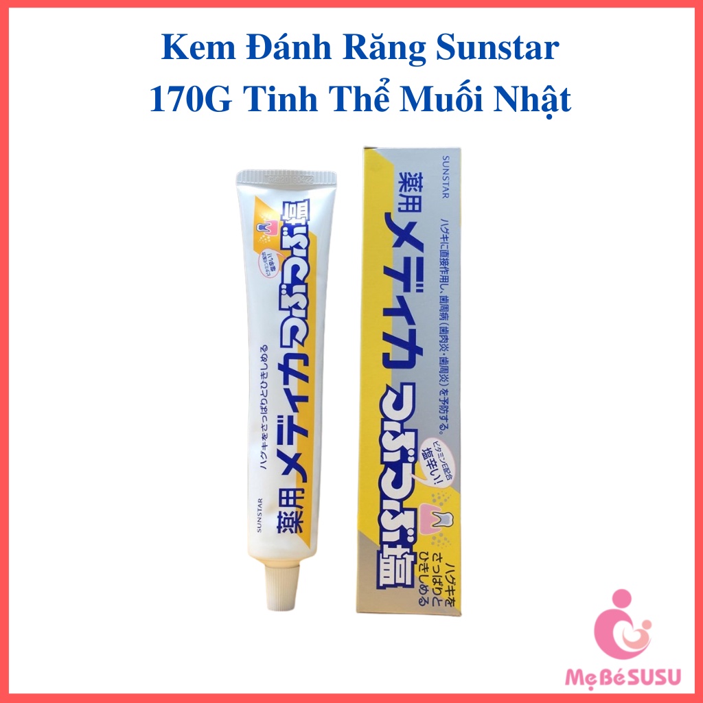 Kem Đánh Răng Sunstar 170G Tinh Thể Muối Nhật - Bảo Vệ Nước Chắc Khỏe