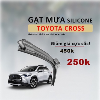 Gạt Mưa Cho Xe Toyota Cross - Gạt Mưa Lưỡi Silicon siêu sạch GM58