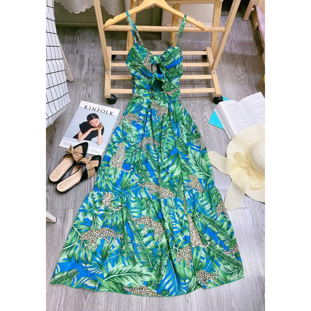 Maxi 2 Dây Đi Biển Nơ Ngực Có Mút Cưc Xinh | BigBuy360 - bigbuy360.vn