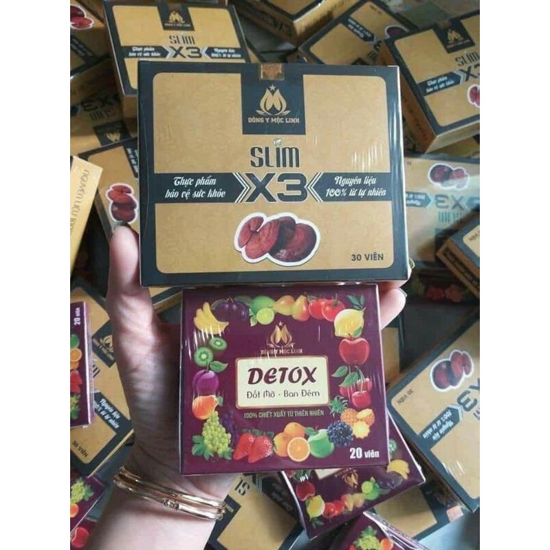 Giảm Cân Đông Y Mộc Linh X3 chín hãng (hộp 30 viên)- Tặng 20viên detox ban đêm | BigBuy360 - bigbuy360.vn