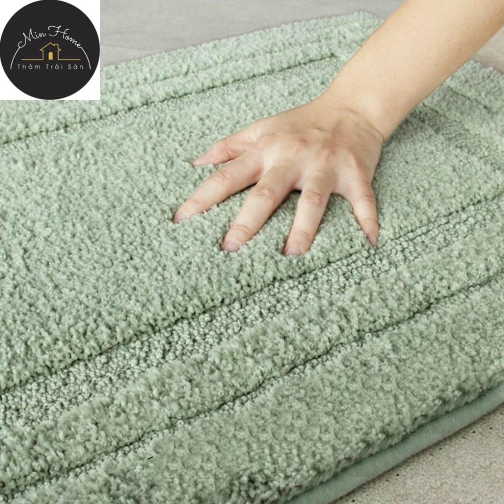 Thảm chùi chân, thảm bếp lông len dày, chống trơn trượt hàng cao cấp MINHOME88 kích thước dài 40x60cm và 45x1,2m