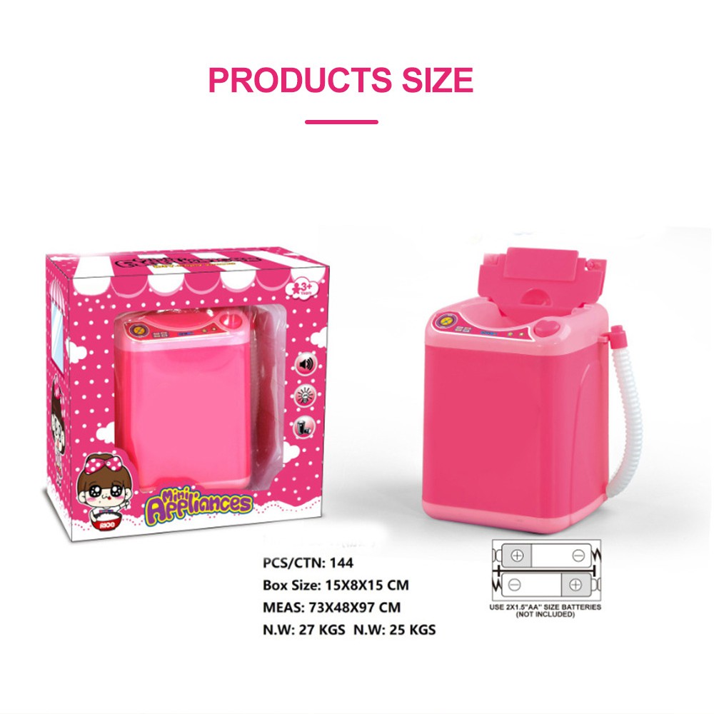 (hàng Mới Về) Máy Giặt Đồ Chơi Mini Xoay 360 Độ Dùng Để Trang Điểm Làm Đẹp | BigBuy360 - bigbuy360.vn