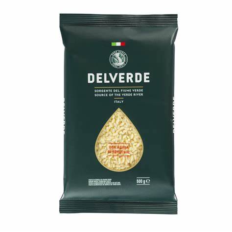 NUI RISO HÌNH HẠT GẠO DELVERDE PASTA RISO 500G