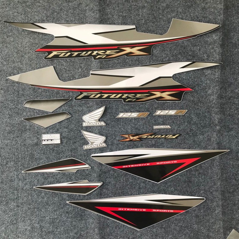 Tem xe FUTURE X 125CC ( bạc đen )