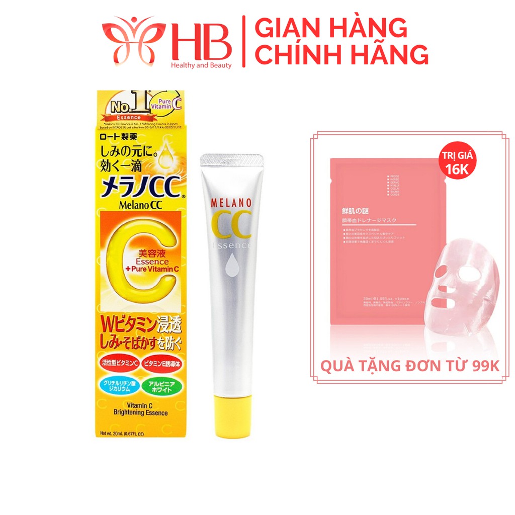 Serum tinh chất dưỡng trắng da chống thâm nám Melano CC Whitening Essence Vitamin C 20ml nội địa Nhật mẫu mới | BigBuy360 - bigbuy360.vn