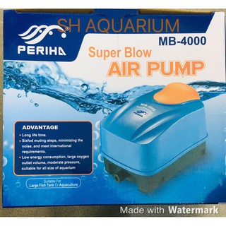 Máy sủi Ôxy siêu êm Periha MB4000