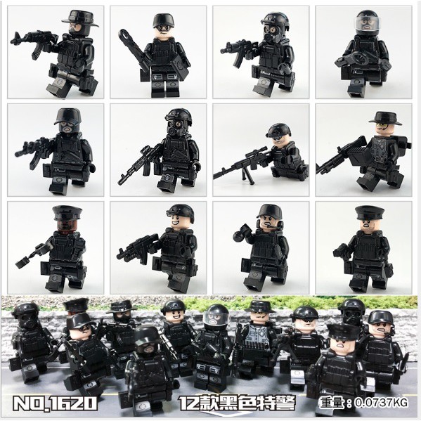 Bộ 12 mô hình nhân vật Military Police