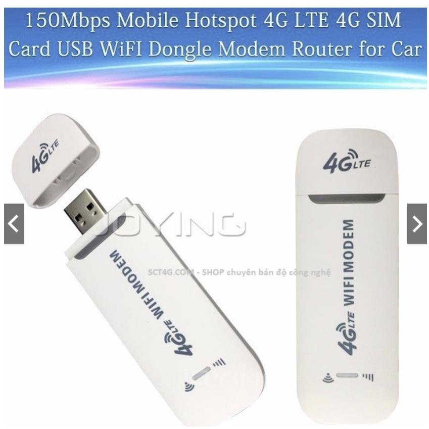 Bộ phát wifi -USB phát wifi từ sim 3g 4g Modem 4G Dongle cực mạnh cho tivi và camera,xe ô tô