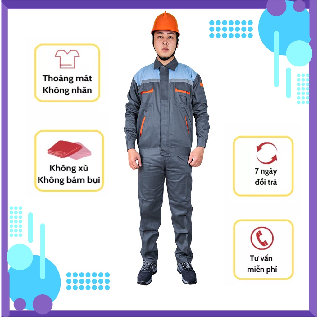 Quần áo công nhân - Đồng phục bảo hộ lao động - Mũ công nhân - MS26 CHẤT LƯỢNG CAO
