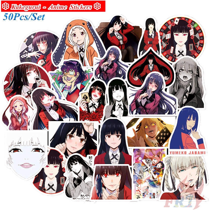 ❉ Kakegurui - Series 02 Anime Stickers ❉ 50Pcs/Set Jabami Yumeko DIY Fashion Doodle Decals Stickers