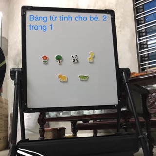 Bảng vẽ từ tính giáo dục xoay 360 cho bé từ 2-12 tuổi. Bảng vẽ đa năng kèm quà tặng.