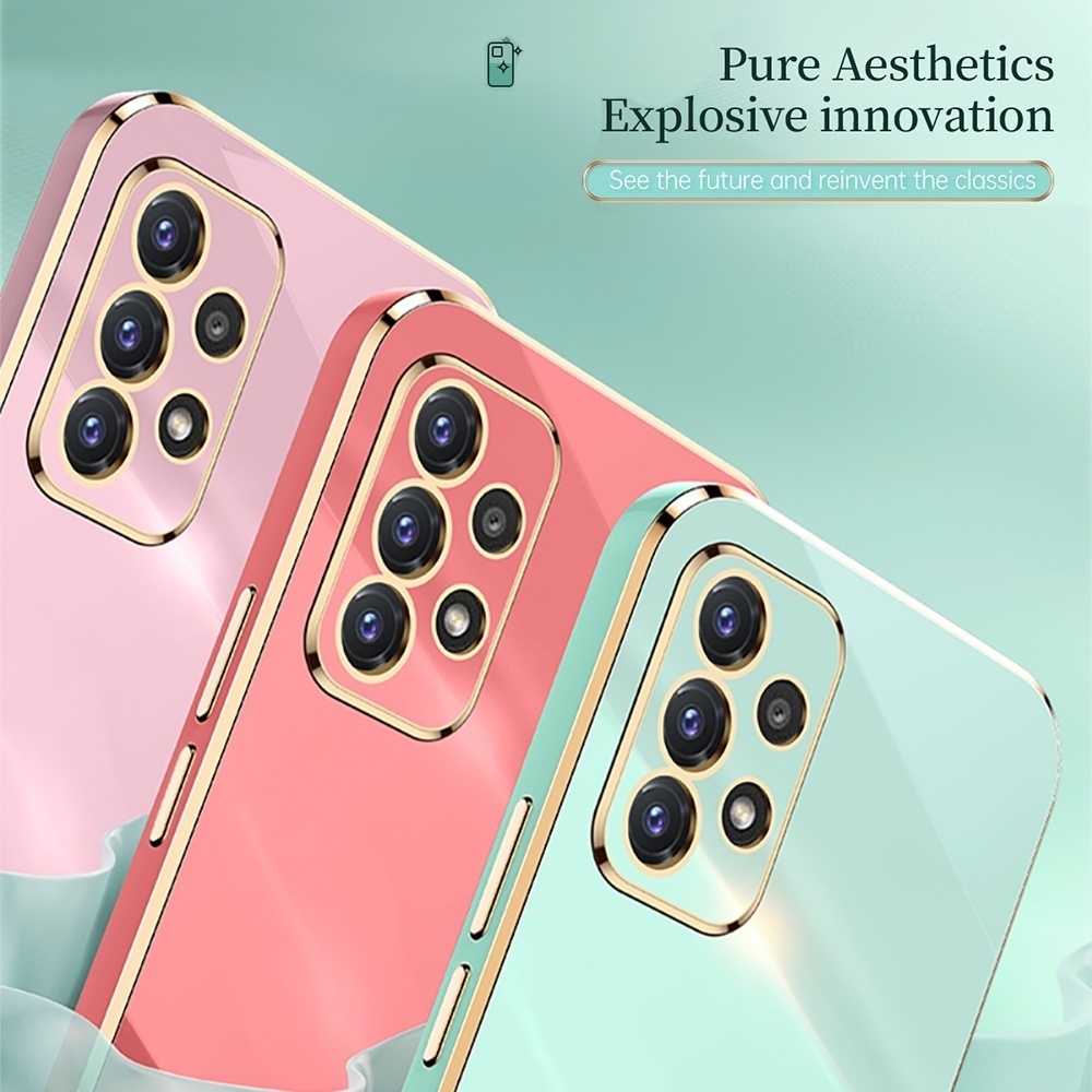 Ốp Điện Thoại Hình Vuông Mạ Viền Sang Trọng Cho Oneplus 8T 9 10 Pro 9R 9RT