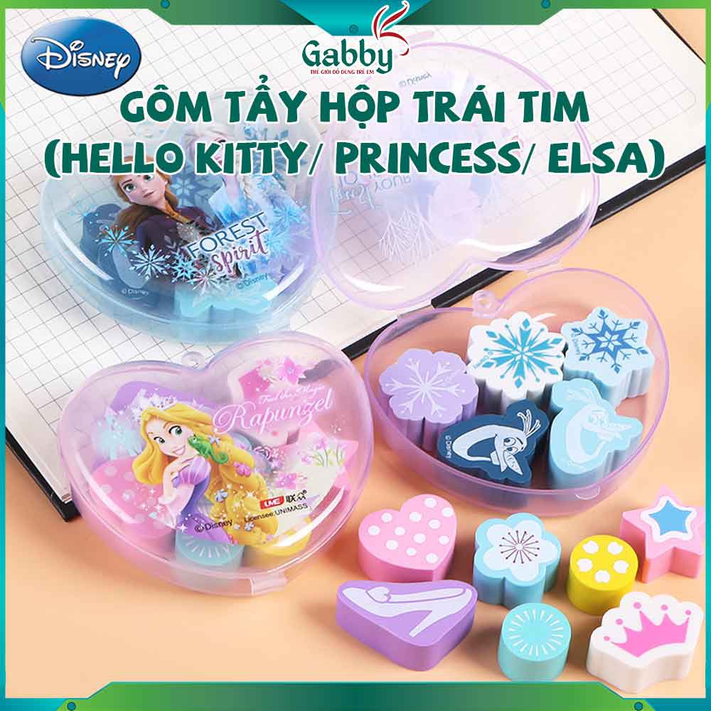 GÔM TẨY HỘP TRÁI TIM (HELLO KITTY/ PRINCESS/ ELSA)