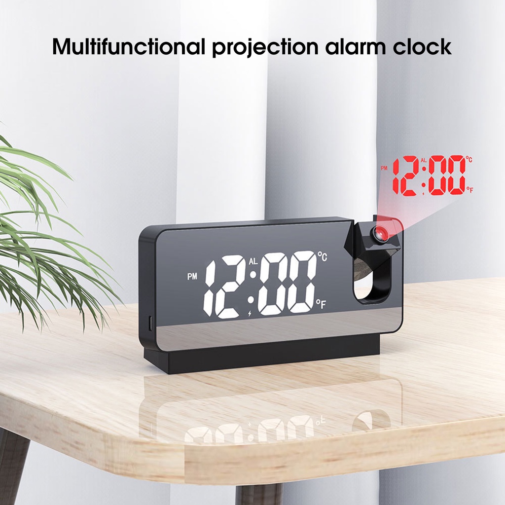 Đồng Hồ Báo Thức Màn Hình LED Kỹ Thuật Số Cỡ Lớn Không Gây Tiếng Ồn Dùng Tại Nhà