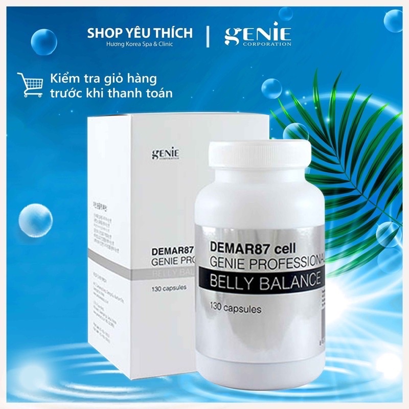 Viên uống giảm cân, tan mỡ bụng Derma87 Cell Belly Balance genie