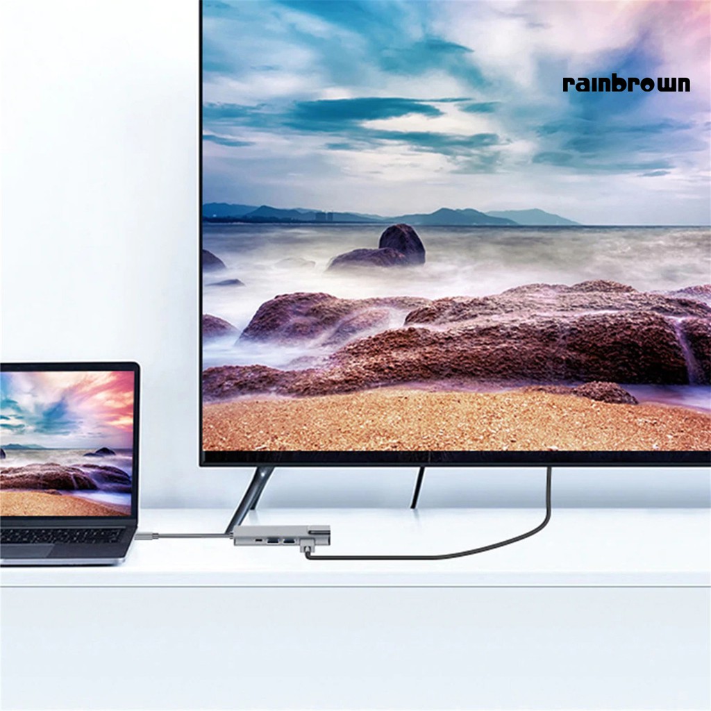 Bộ Chuyển Đổi Cổng Type-C Sang 4k Hdmi Rj45 Usb 3.0 Pd | BigBuy360 - bigbuy360.vn