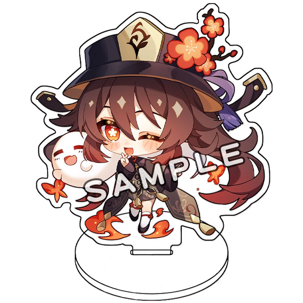 Mô Hình Standee Anime Anime Genshin Impact Shogun Zhongli Xiao Chất liệu Acrylic trang trí góc học tập bàn làm việc