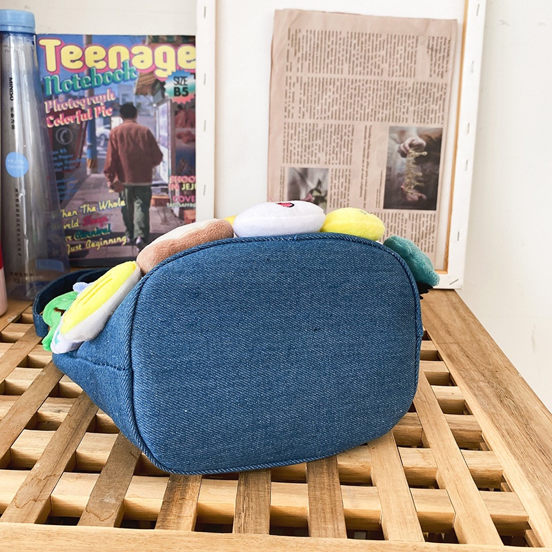 Túi đeo vai YADOU trang trí mặt cười hoạt hình xinh xắn dành cho nữ