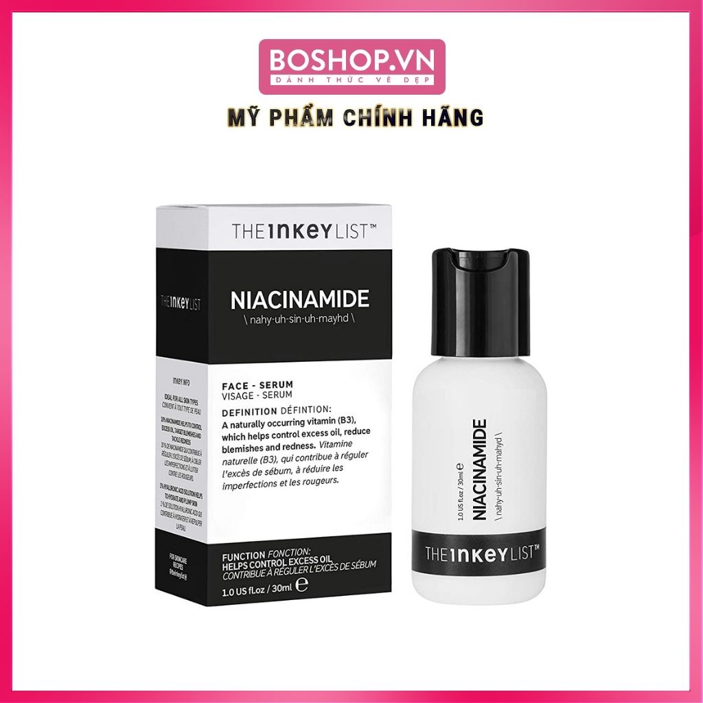 Tinh Chất Kháng Mụn Mờ Thâm The INKEY List Niacinamide Serum 30ml