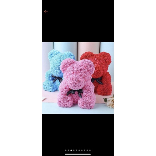 Hoa gấu xốp 3,5cm gắn gấu 1 gói 500 bông