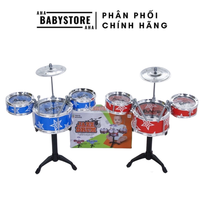 Đồ chơi hướng nghiệp bộ trống Jazz Drum Toys house nhạc cụ, âm nhạc cho bé