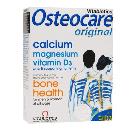 Thực Phẩm Bổ Sung Canxi, Magie, Vitamin d3 Giúp Chắc Khỏe Xương, Ngừa Chuột Rút Vitabiotics Osteocare (Hộp 30 viên)