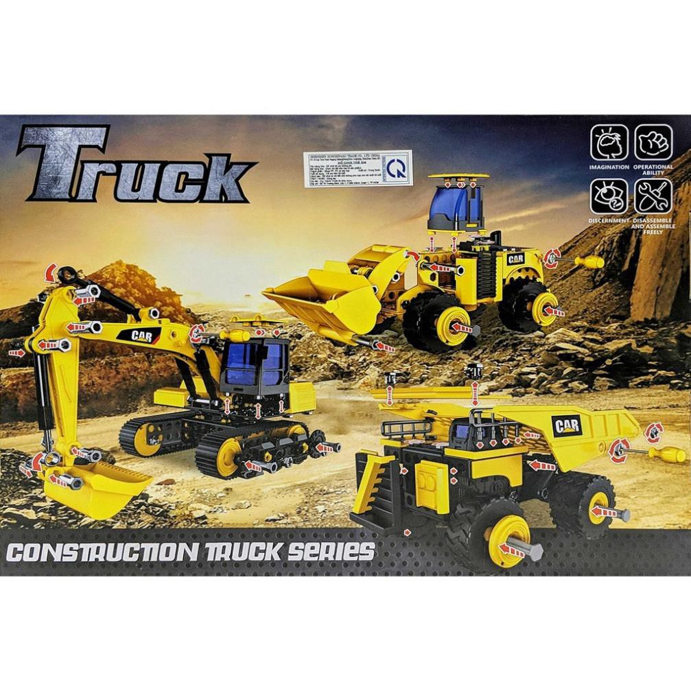 LEGO 180 miếng ghép - Lắp ráp xe múc công trình