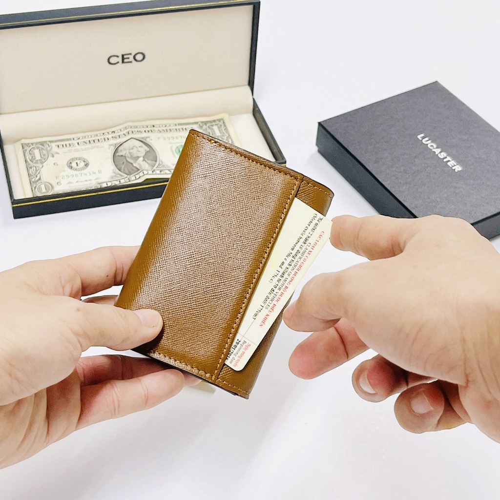 Ví nữ mini da thật cardholder KATE nhập khẩu cao cấp bảo hành 12tháng.