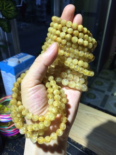 Vòng tay tóc vàng 7mm-DaphongthuyHT