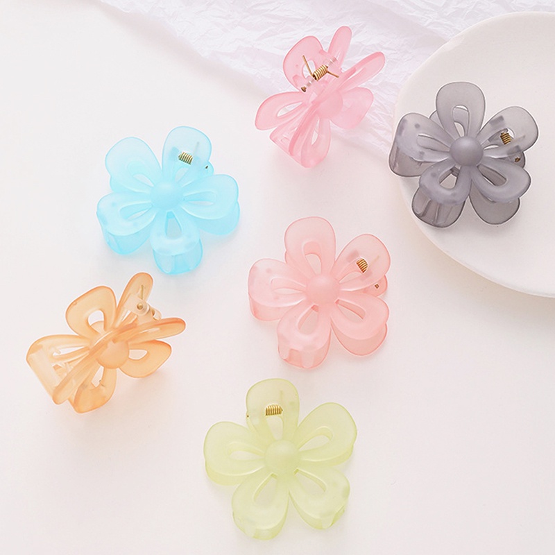 Kẹp Tóc Càng Cua Hình Bông Hoa Phong Cách Hàn Quốc Cho Nữ