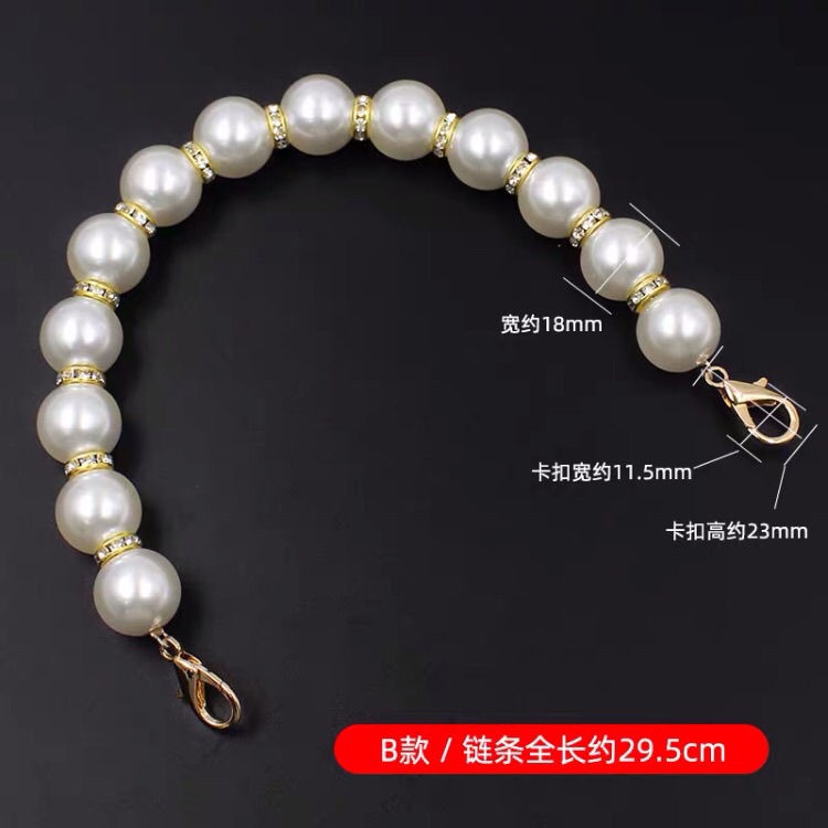 Dây đeo túi xách đính hạt ngọc trai giả thời trang cao cấp cho nữ