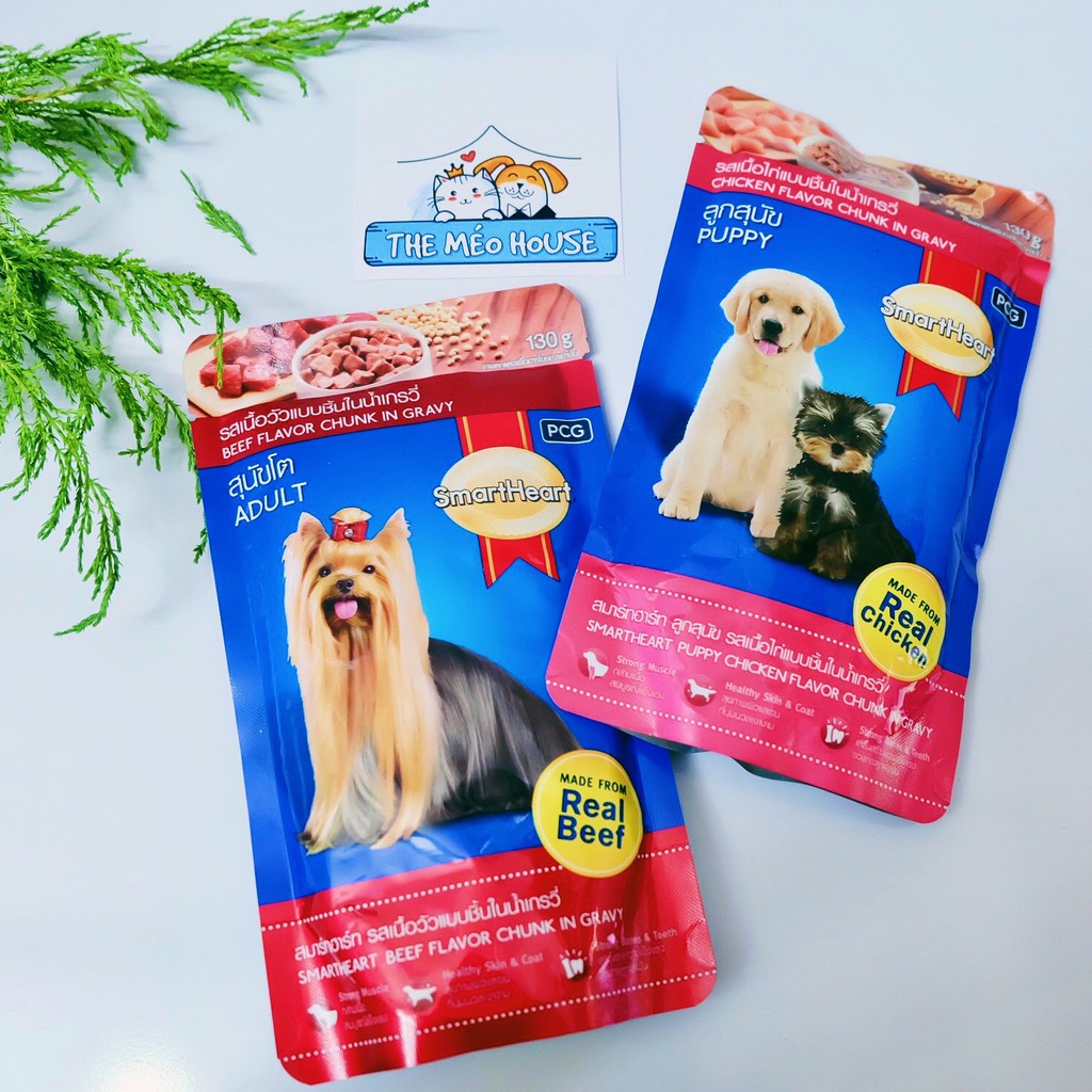 [Flash sale] Thức ăn dinh dưỡng pate cho chó Smartheart 130gr