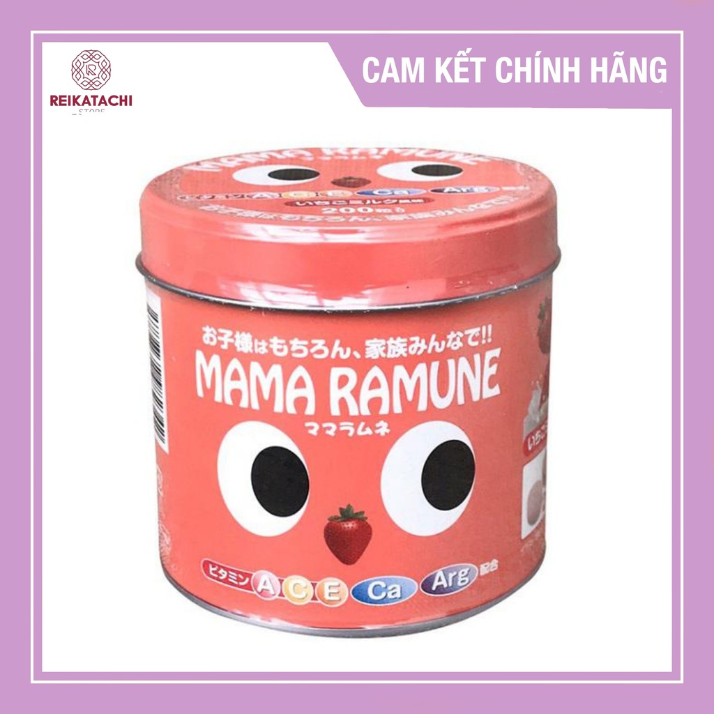 Kẹo Cho Trẻ Biếng Ăn Mama Ramune Nhật Bản Hộp 200v