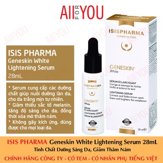 [TEM CTY - DATE 09/2025] ISIS Pharma Geneskin White Lightening Serum 28mL - Tinh Chất Dưỡng Sáng Da, Giảm Thâm Nám.