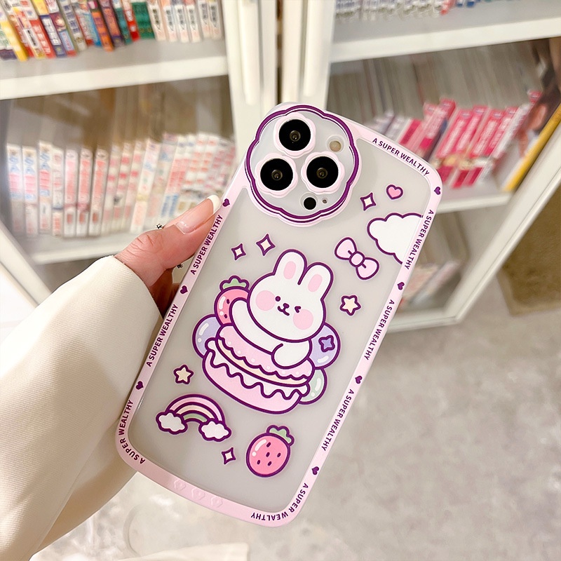 Ốp Điện Thoại Họa Tiết Hoa Hoạt Hình Cho iphone 12 / 13Pro xr / xs 7 / 8plus