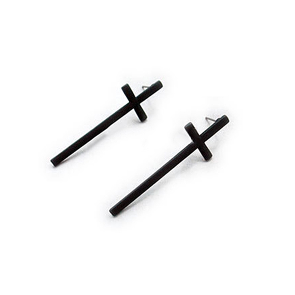 Đôi khuyên tai hình thánh giá phong cách vintage cá tính