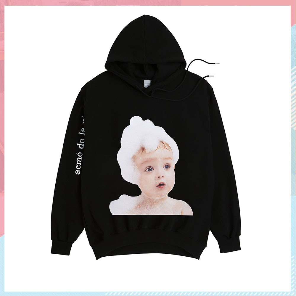 ÁO HOODIE ADLV GIRL FACE ÁO SWEATER CHẤT NỈ COTTON UNISEX (M 59 - 60 )