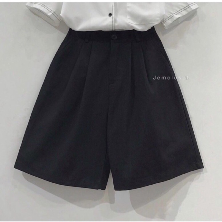 Quần đùi kaki thụng trơn LC / quần short thể thao dáng rộng | BigBuy360 - bigbuy360.vn