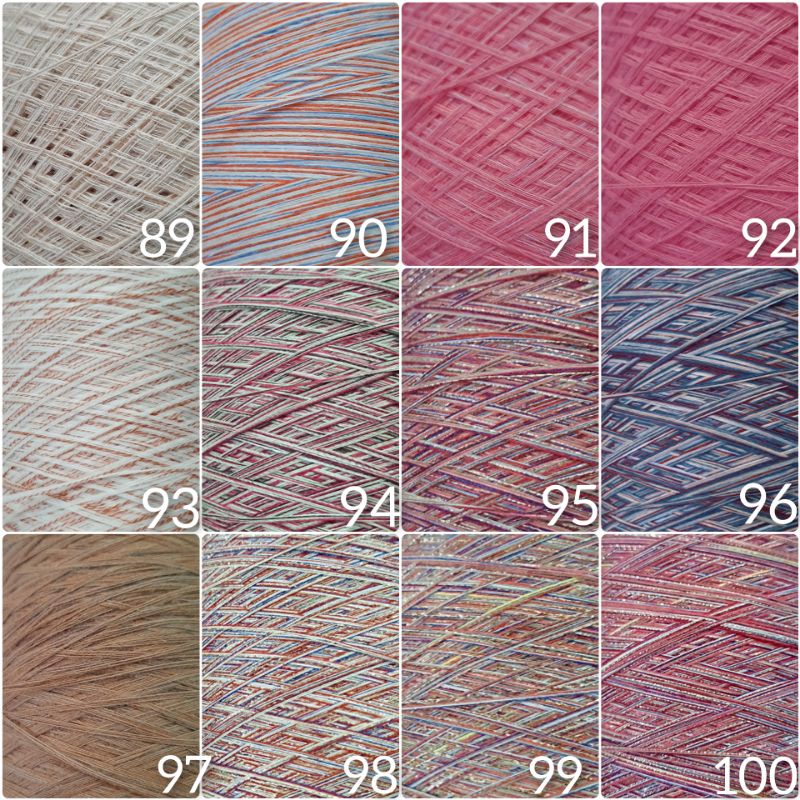 Sợi cotton hàn màu loang mềm mịn, nhẹ, đan móc áo váy