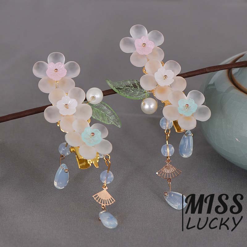 1 kẹp tóc tua rua phong cách retro thời trang cho nữ