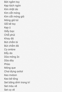 Full set nail học và làm (Có HD cho các bạn chưa biết)