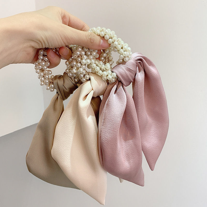 Dây buộc tóc màu trơn xinh xắn cho nữ