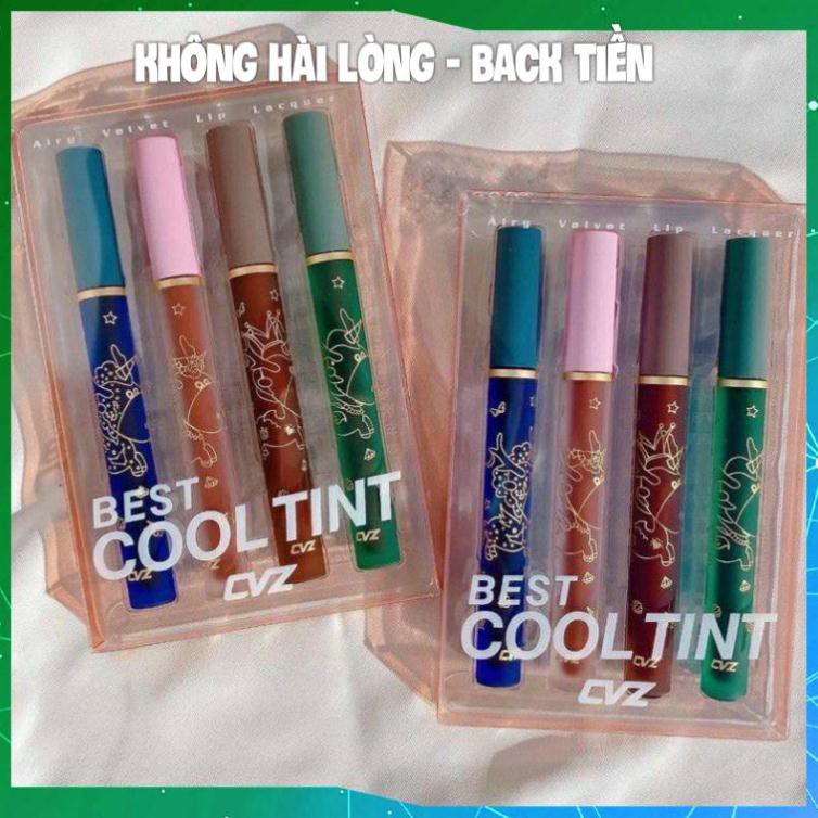 Set 4 Son Nội Địa Trung Best Cool tint CVZ Son Kem Lì Lâu Trôi Mỹ Phẩm Nội Địa Trung KING DC