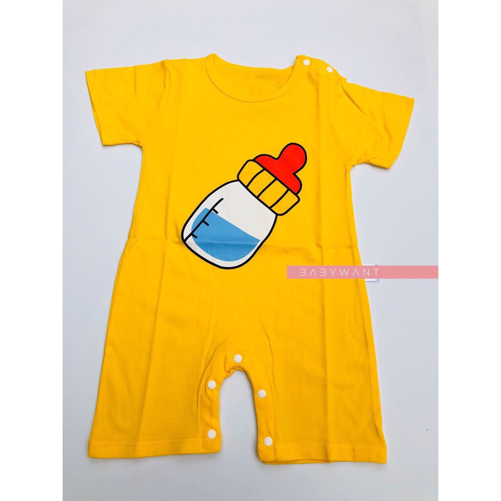 Set đồ liền thân baby cotton 12-24 tháng