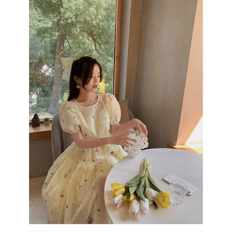 (Mẫu Mới) Đầm Xòe Van Xước Dáng Tiểu Thư Siêu Sale Cho Các Nàng UP Valentina Shop